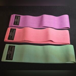 Women's Resistance Bands Set - Pink, Purple, Green